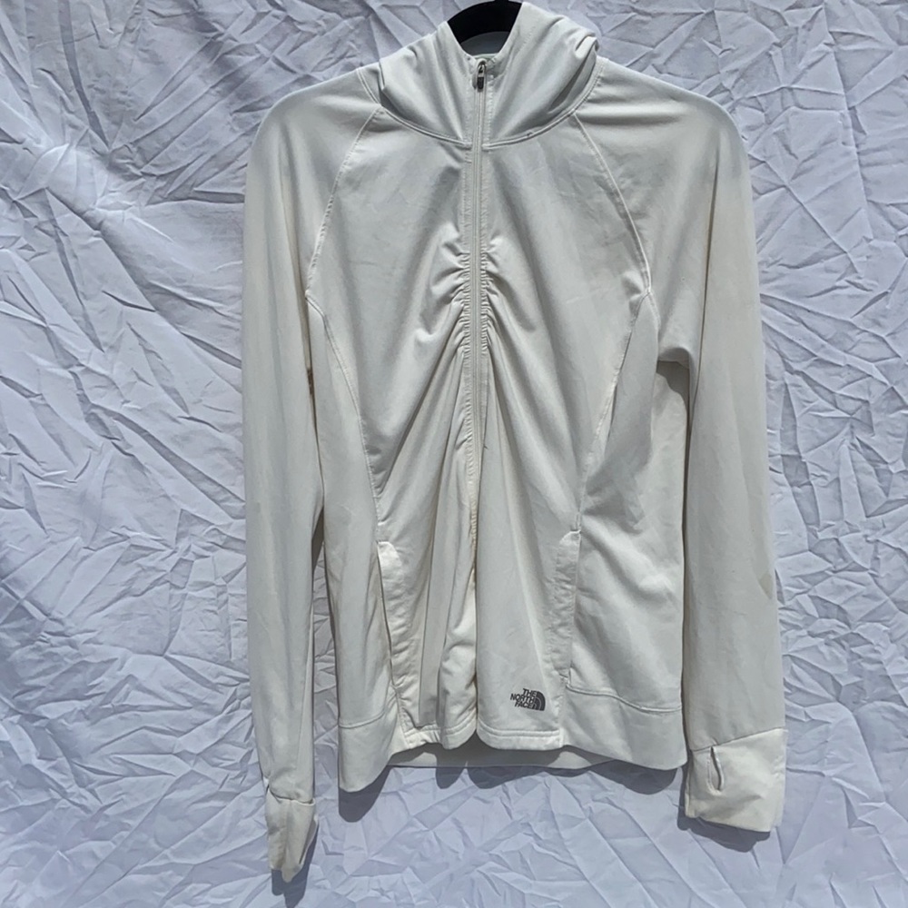 White North Face Zip-up
